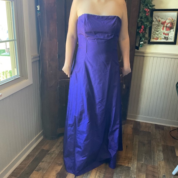 Vtg Jessica Mcclintock Prom Dress Maxi Ball Gown Purple Princess Evening Dress main image 1